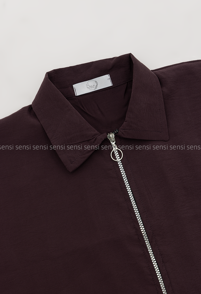 ست وست و شلوار زنانه جلو زیپ سیلک کد1006523